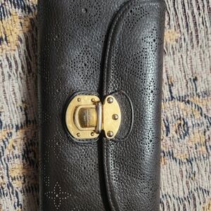 Louis Vuitton Black and Gold Wallet